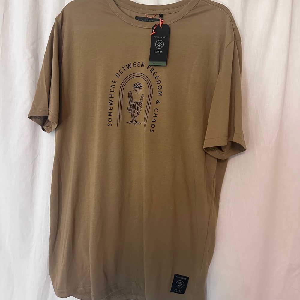 Roark Mathis run amok shirt drirelease - NWT